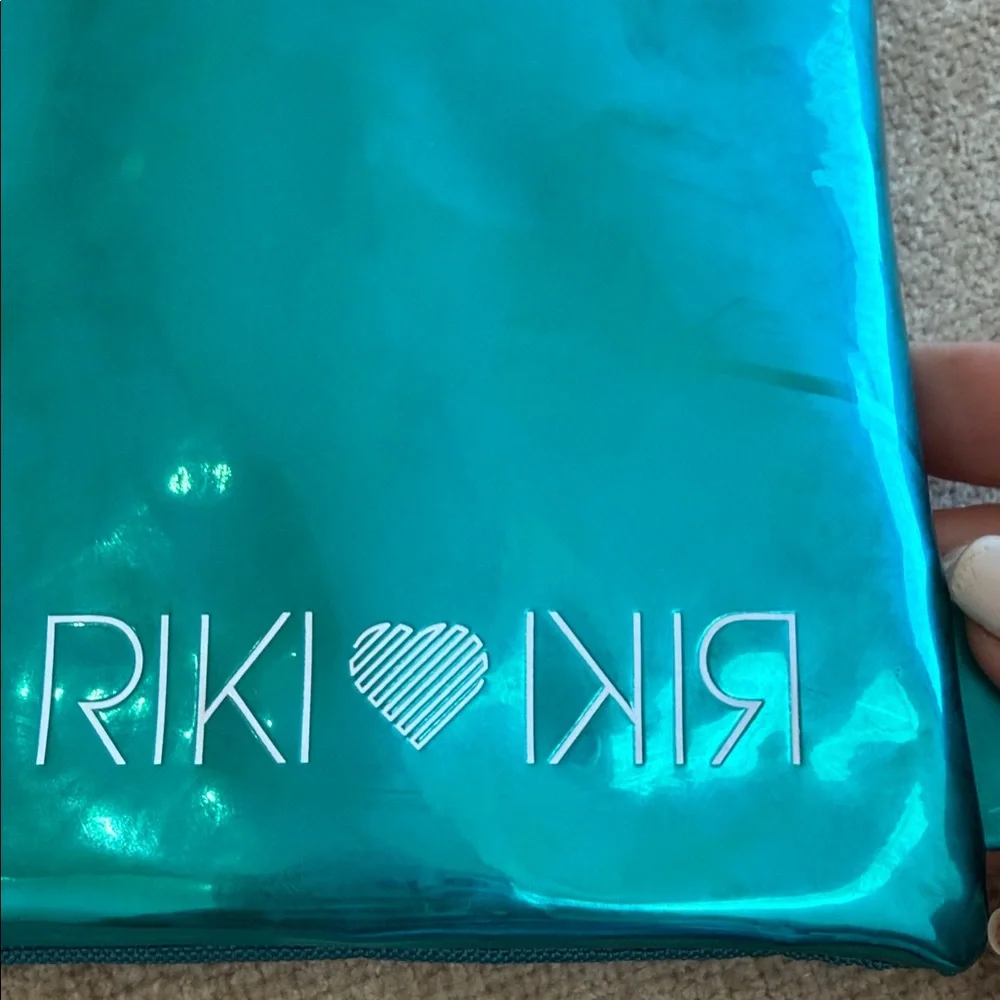 Riki Loves Riki Teal Drawstring Bag